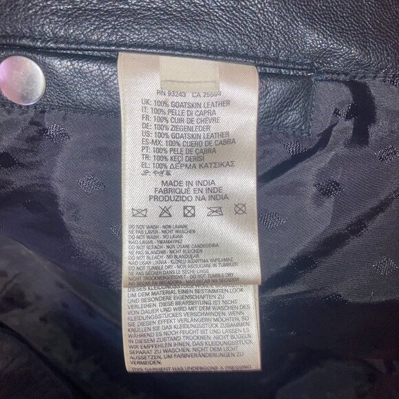 Diesel L-Beck-EMB “Wild Spirit” 100% Goat Leather Size M!! - Picture 5 of 9